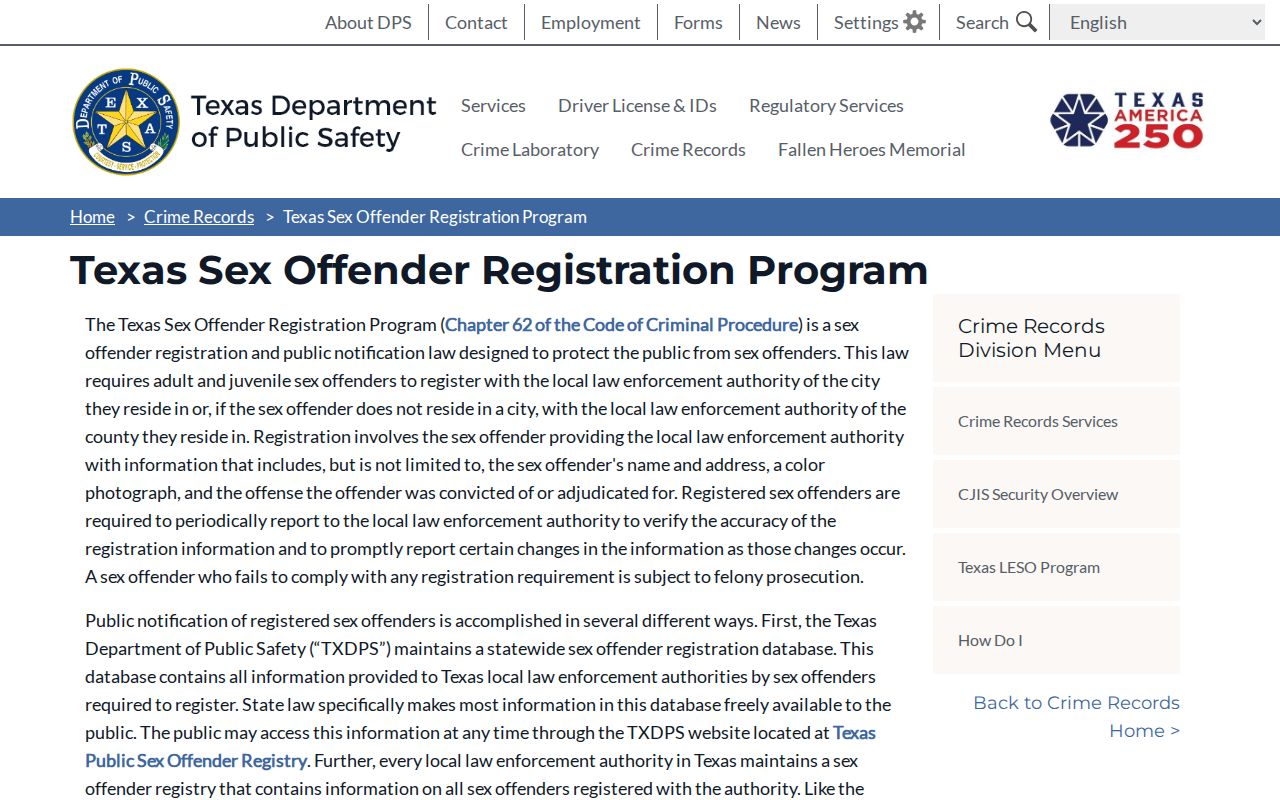 Texas DPS registry photo scope for Bastrop County released records