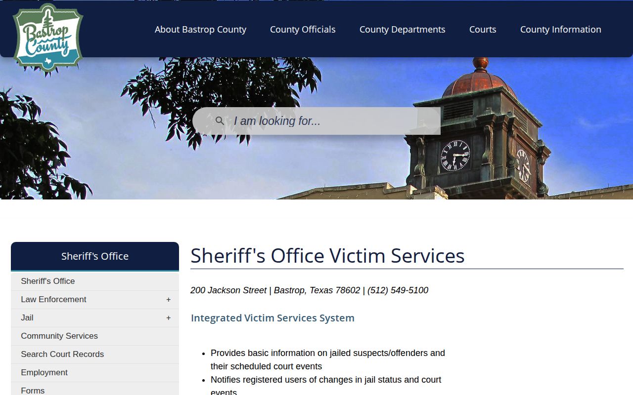 Bastrop County IVSS release notification participation